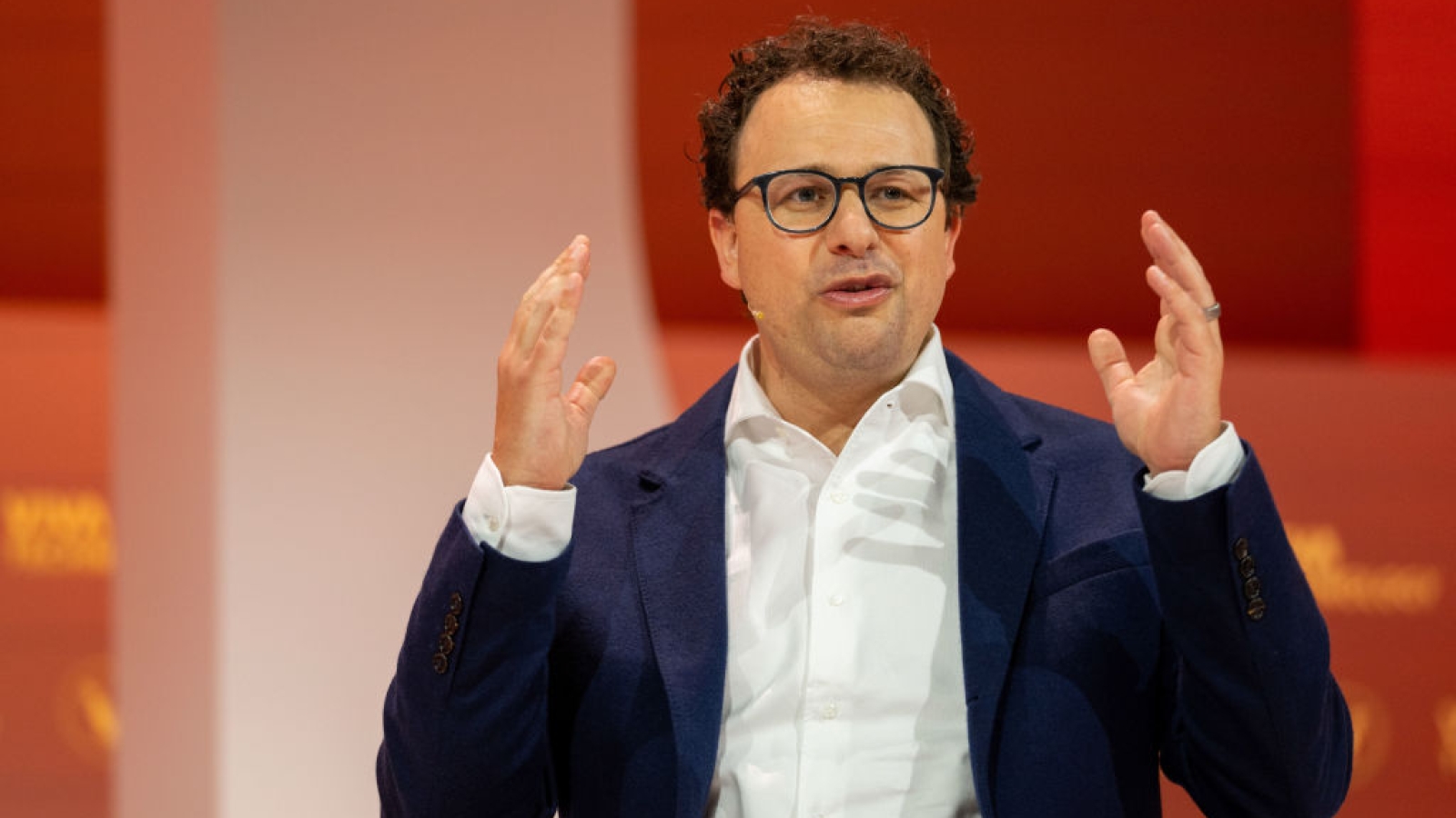 Dario Amodei, co-founder and chief executive officer of Anthropic, at the VivaTech conference in Paris, France, on Wednesday, May 22, 2024. The annual startup and technology events runs until May 25. Photographer: Benjamin Girette/Bloomberg via Getty Images